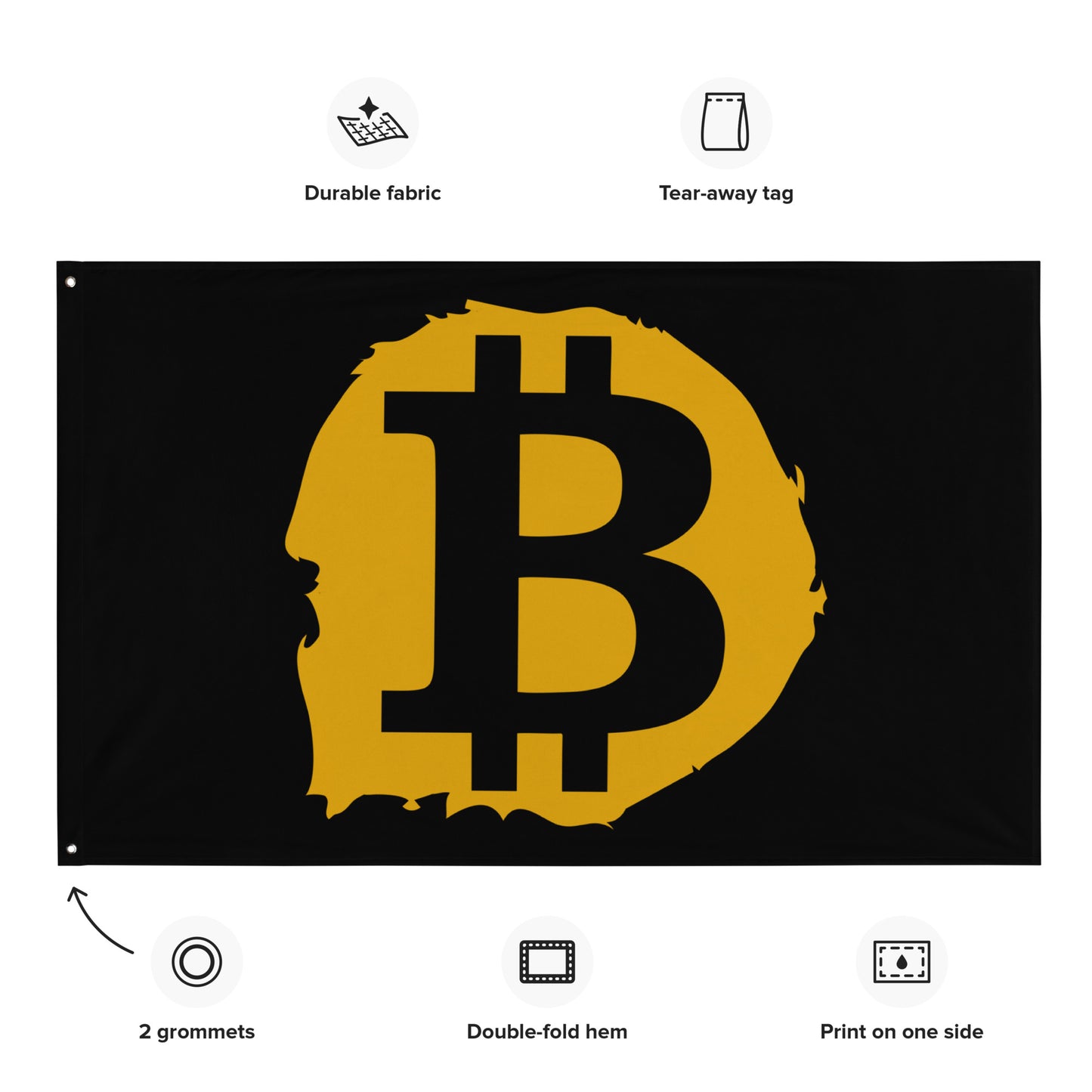Bitcoin Splash Logo Flag