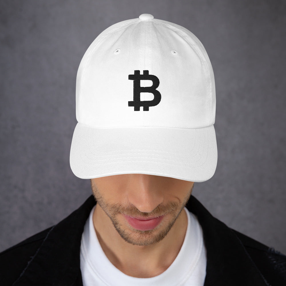Embroidered Bitcoin Logo Dad Hat
