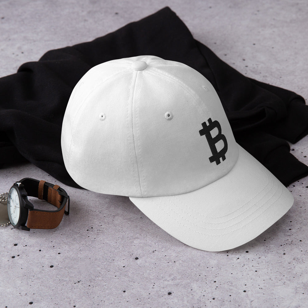 Embroidered Bitcoin Logo Dad Hat