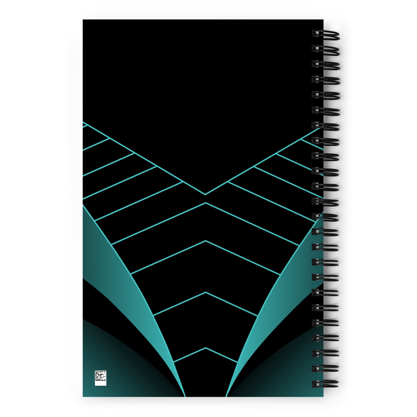140 page spiral notebook with bitcoin logo design on cover