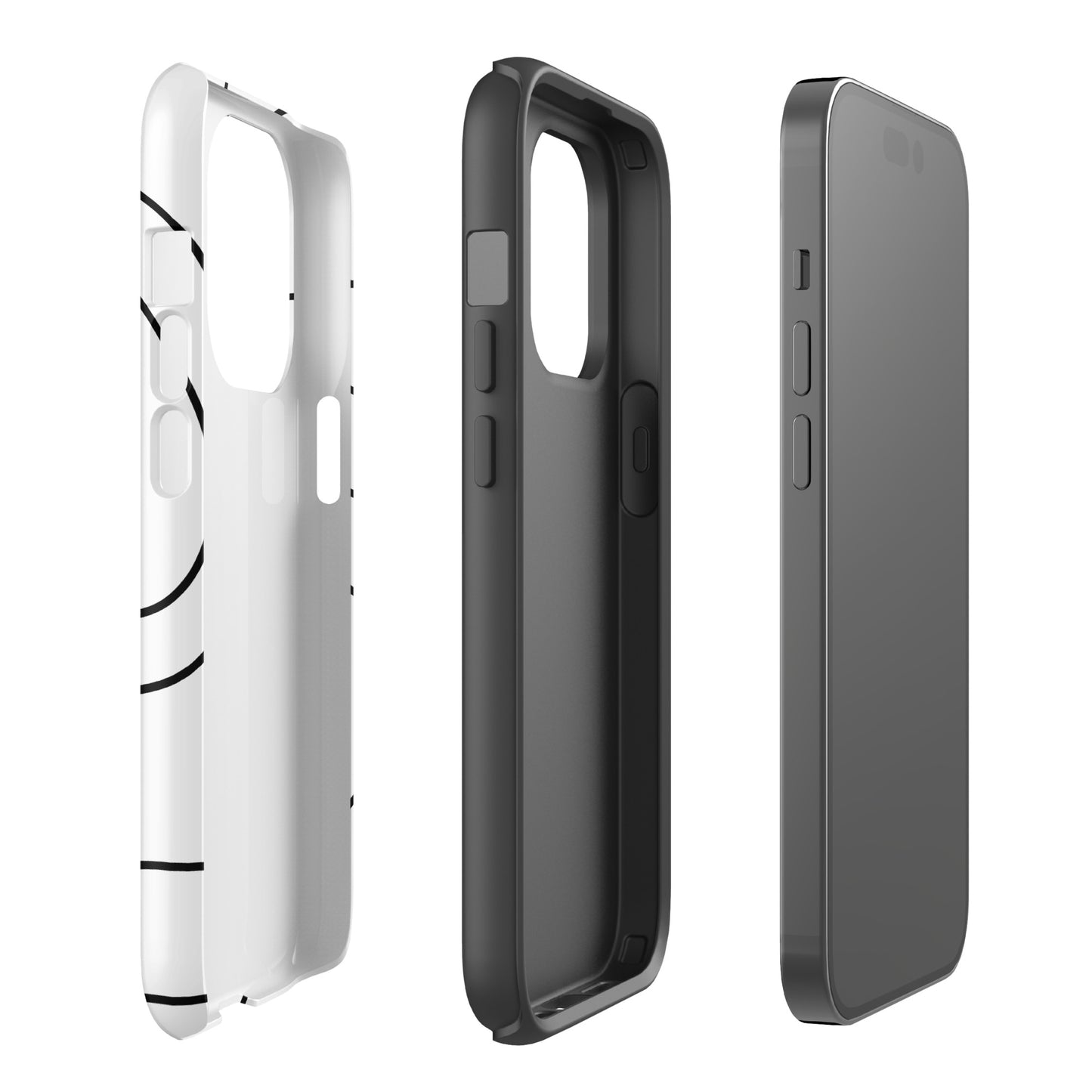 BTCShield - Tough iPhone Case Bitcoin B&W Swirl