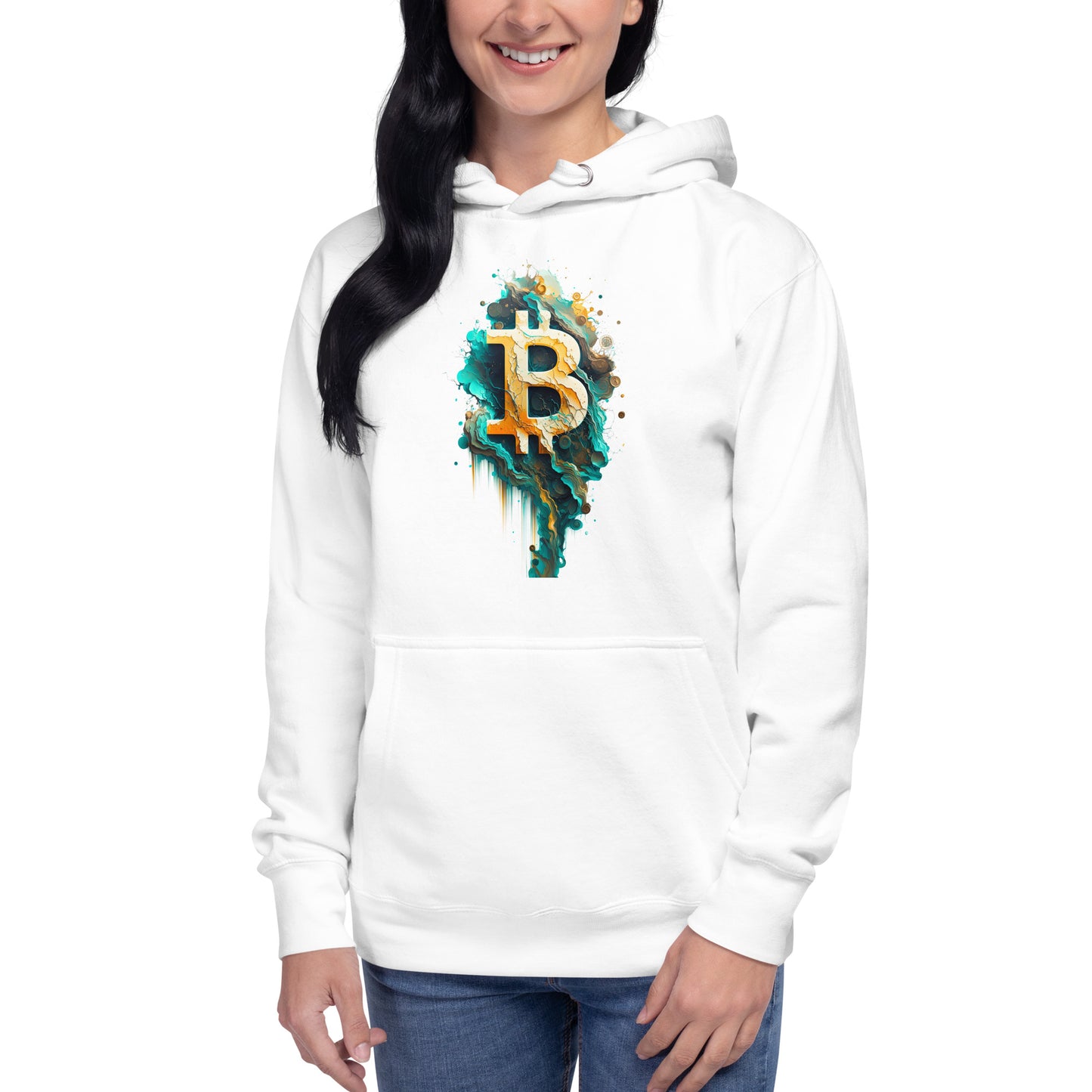 Women's Bitcoin Abstraction Heritage Hoodie