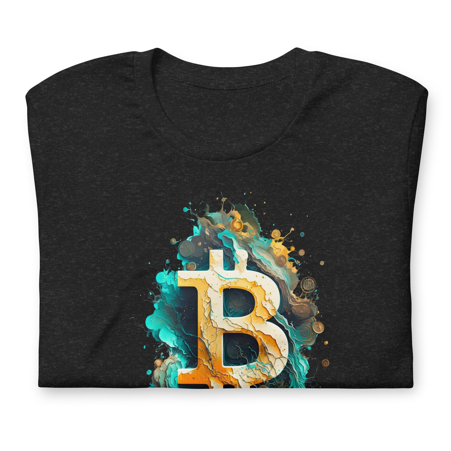 Women's Short Sleeve Bitcoin Abstraction T-Shirt