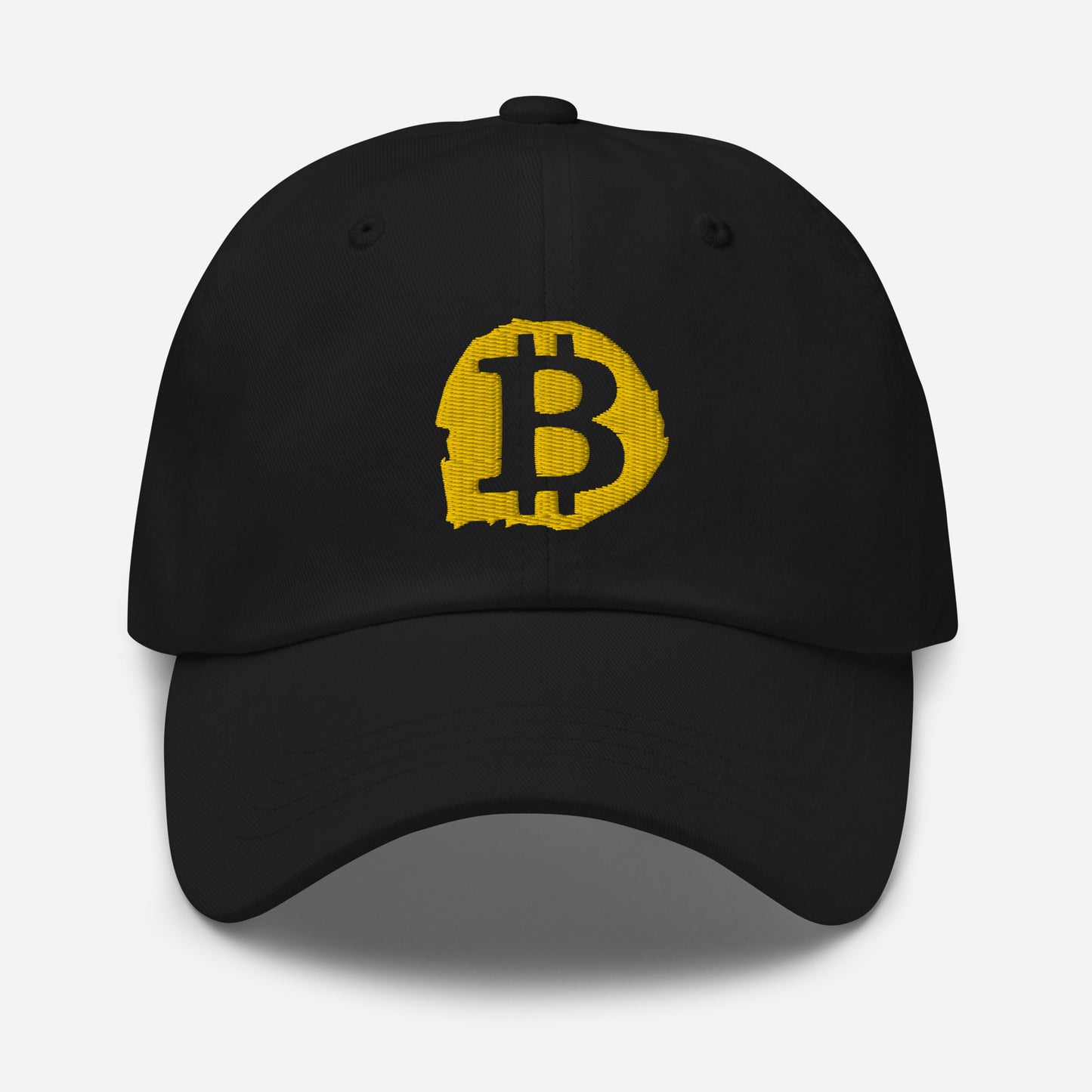 Embroidered Bitcoin Splash Logo Dad Hat