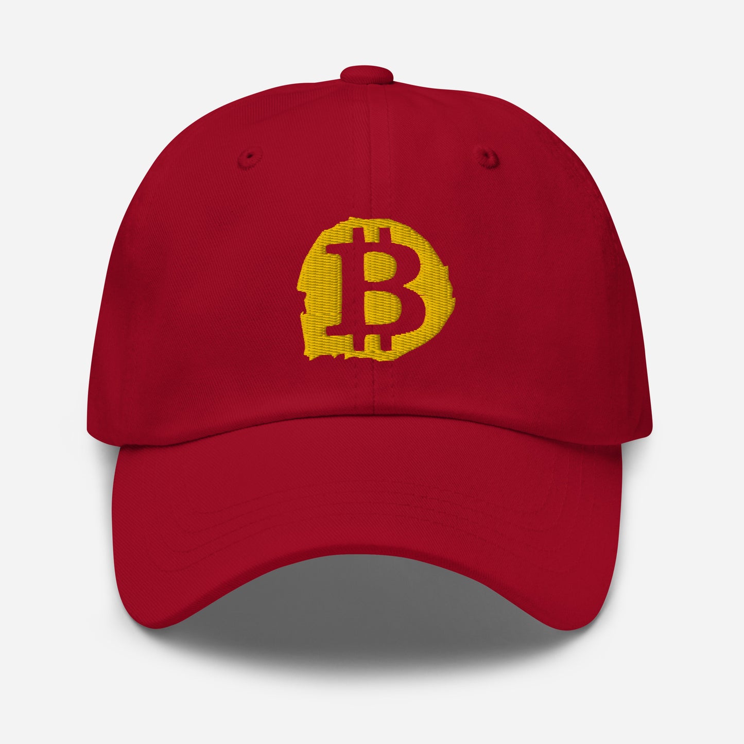 Embroidered Bitcoin Splash Logo Dad Hat