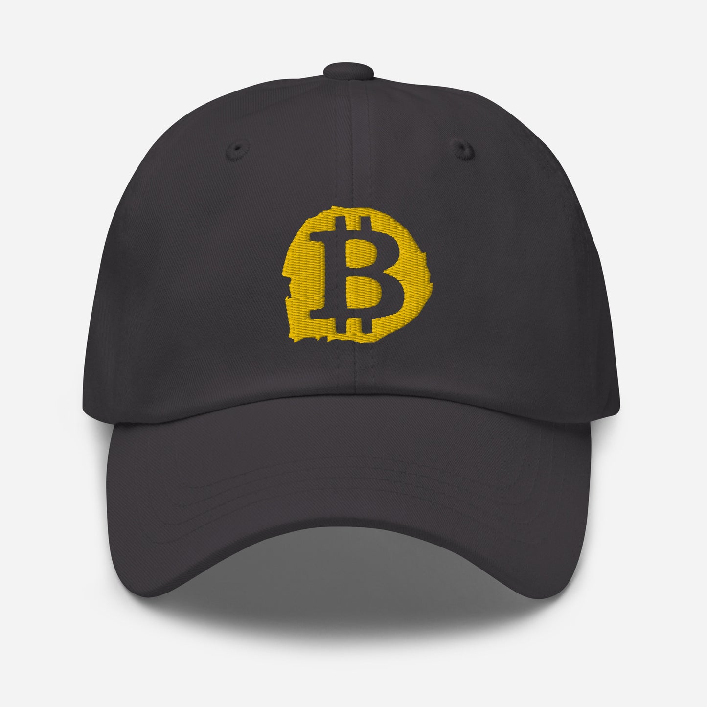 Embroidered Bitcoin Splash Logo Dad Hat
