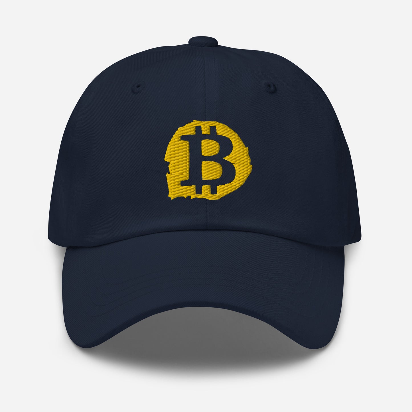 Embroidered Bitcoin Splash Logo Dad Hat