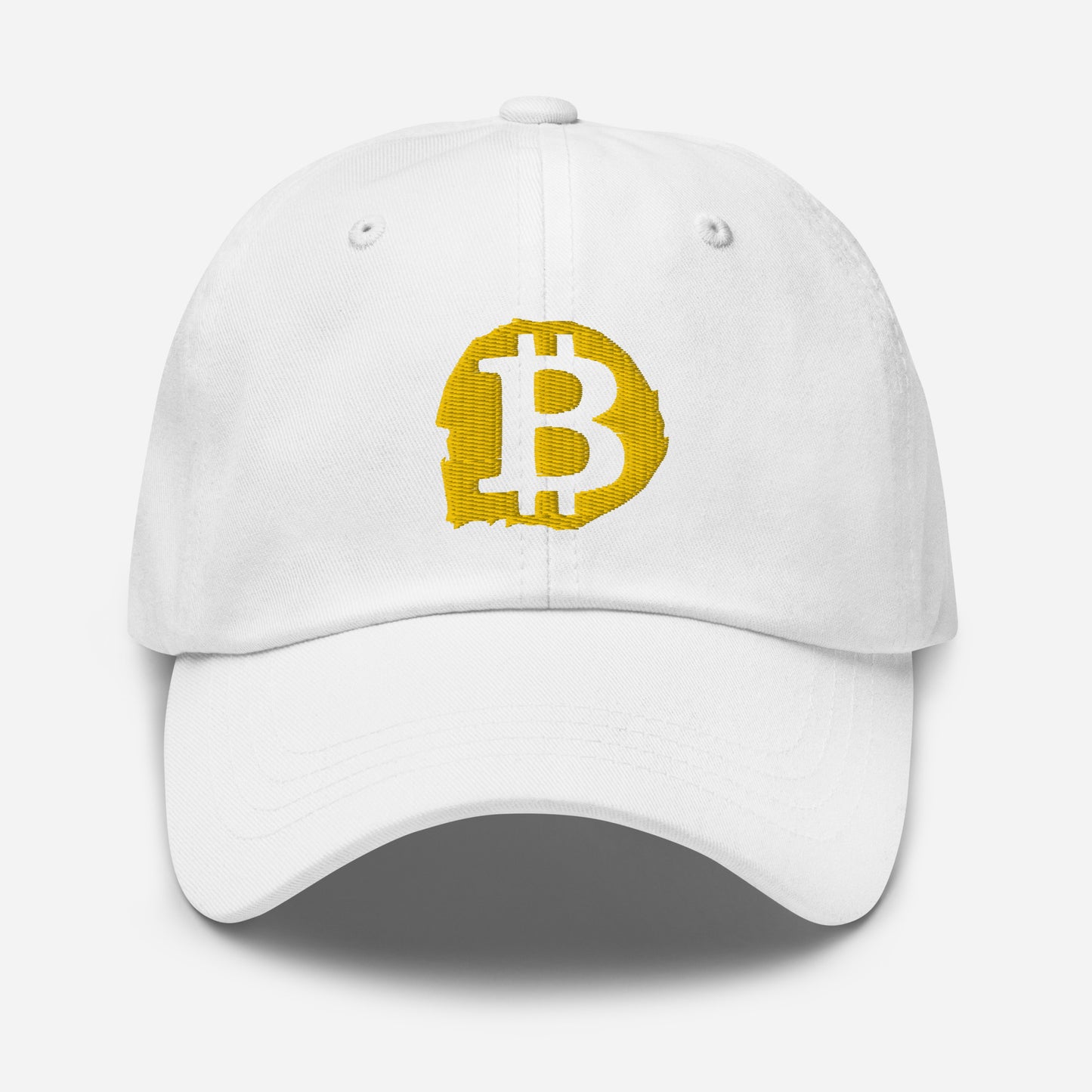 Embroidered Bitcoin Splash Logo Dad Hat