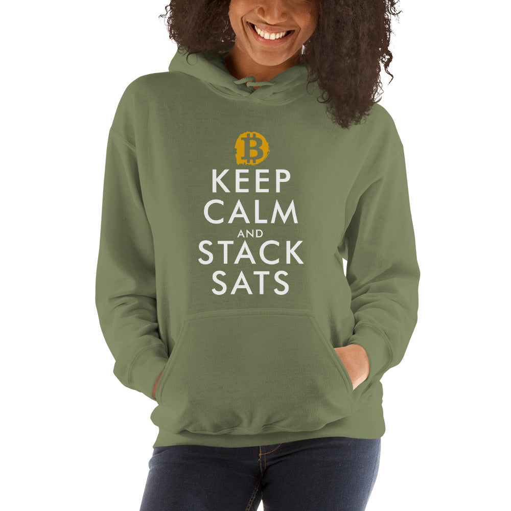 Women's Bitcoin Keep Calm Heavy Blend Hoodie