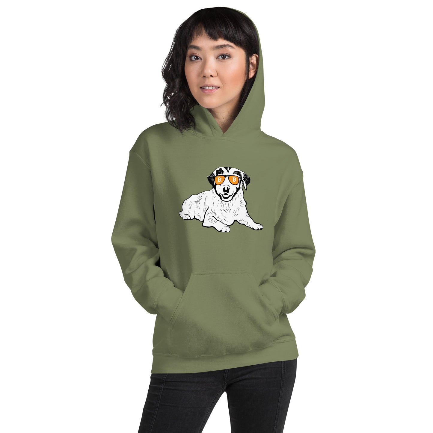 Women's Bitcoin K9 Heavy Blend Hoodie