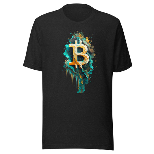 Women's Short Sleeve Bitcoin Abstraction T-Shirt