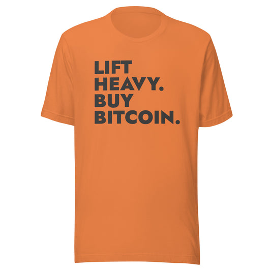 Men's Lift Heavy Buy Bitcoin T-Shirt